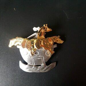Ultra Craft Noah's Ark 2 tone Brooch